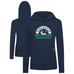 Vancouver Canucks Levelwear Women's Relay Banner Arch Pullover Hoodie On Sale