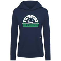 Vancouver Canucks Levelwear Women's Relay Banner Arch Pullover Hoodie On Sale