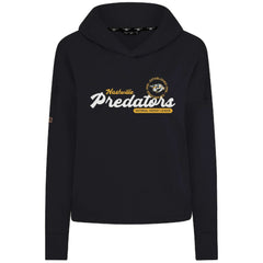 Nashville Predators Levelwear Women's Sweet Monument Tri-Blend Cropped Pullover Hoodie Sale