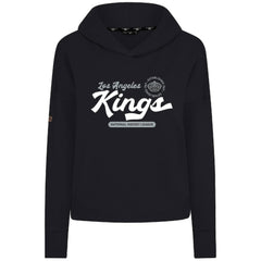Los Angeles Kings Levelwear Women's Sweet Monument Tri-Blend Cropped Pullover Hoodie On Sale