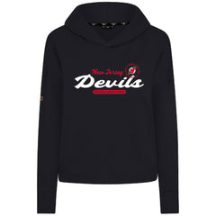 New Jersey Devils Levelwear Women's Sweet Monument Tri-Blend Cropped Pullover Hoodie For Sale