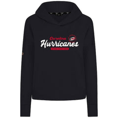 Carolina Hurricanes Levelwear Women's Sweet Monument Tri-Blend Cropped Pullover Hoodie On Sale