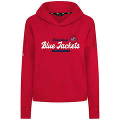 Columbus Blue Jackets Levelwear Women's Sweet Monument Tri-Blend Cropped Pullover Hoodie Sale