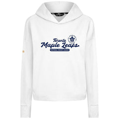 Toronto Maple Leafs Levelwear Women's Sweet Monument Tri-Blend Cropped Pullover Hoodie Outlet