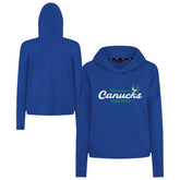 Vancouver Canucks Levelwear Women's Sweet Monument Tri-Blend Cropped Pullover Hoodie Outlet