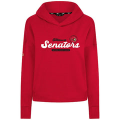 Ottawa Senators Levelwear Women's Sweet Monument Tri-Blend Cropped Pullover Hoodie Sale