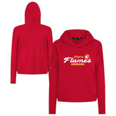 Calgary Flames Levelwear Women's Sweet Monument Tri-Blend Cropped Pullover Hoodie For Sale