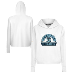 Seattle Kraken Levelwear Women's Sweet Banner Arch Tri-Blend Cropped Pullover Hoodie For Sale