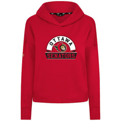 Ottawa Senators Levelwear Women's Sweet Banner Arch Tri-Blend Cropped Pullover Hoodie Outlet