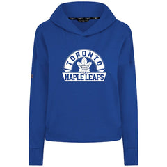 Toronto Maple Leafs Levelwear Women's Sweet Banner Arch Tri-Blend Cropped Pullover Hoodie Sale