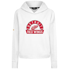 Detroit Red Wings Levelwear Women's Sweet Banner Arch Tri-Blend Cropped Pullover Hoodie Online