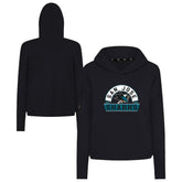 San Jose Sharks Levelwear Women's Sweet Banner Arch Tri-Blend Cropped Pullover Hoodie Discount