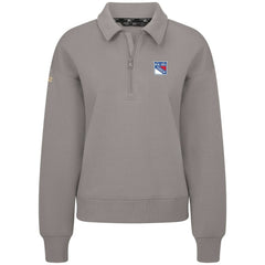 New York Rangers Levelwear Women's Canmore Quarter-Zip Pullover Discount