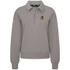 Chicago Blackhawks Levelwear Women's Canmore Quarter-Zip Pullover On Sale