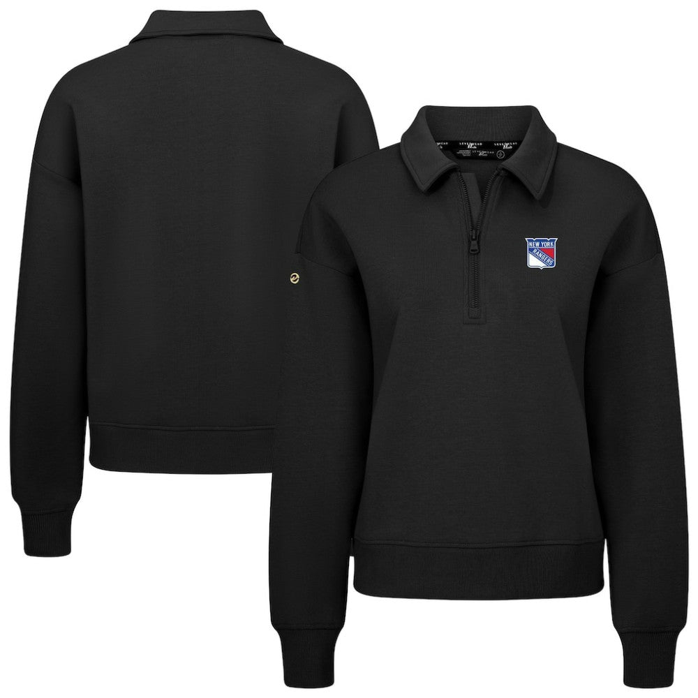 New York Rangers Levelwear Women's Canmore Quarter-Zip Pullover Discount
