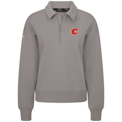 Calgary Flames Levelwear Women's Canmore Quarter-Zip Pullover On Sale