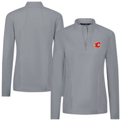 Calgary Flames Levelwear Women's Upright Quarter-Zip Pullover Discount