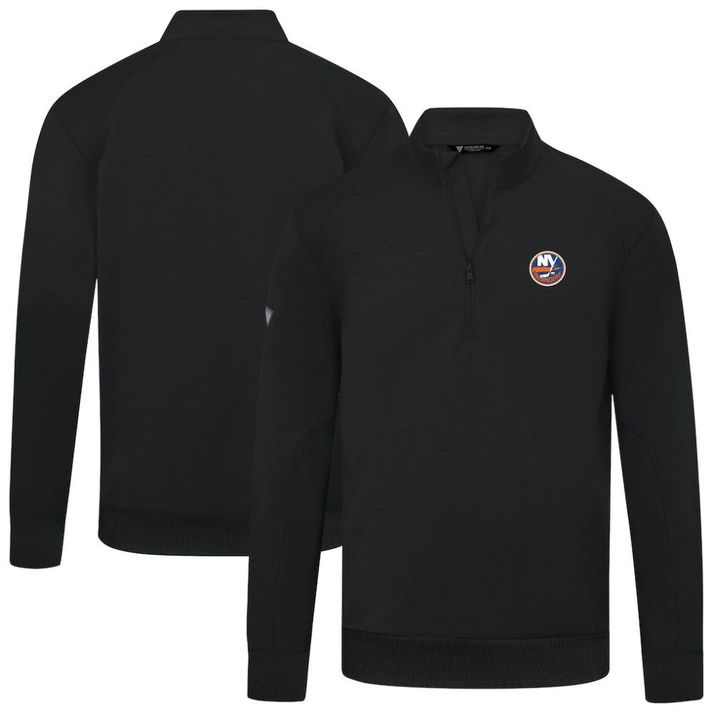 New York Islanders Levelwear Upright Tri-Blend Quarter-Zip Pullover Outlet