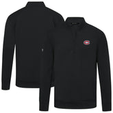 Montreal Canadiens Levelwear Upright Tri-Blend Quarter-Zip Pullover Outlet