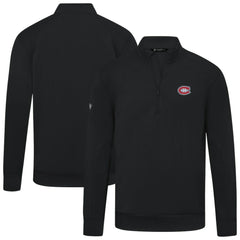 Montreal Canadiens Levelwear Upright Tri-Blend Quarter-Zip Pullover Outlet