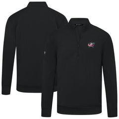 Columbus Blue Jackets Levelwear Upright Tri-Blend Quarter-Zip Pullover Discount