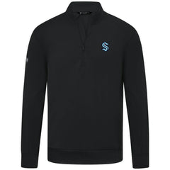 Seattle Kraken Levelwear Upright Tri-Blend Quarter-Zip Pullover Outlet