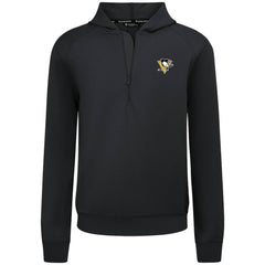 Pittsburgh Penguins Levelwear Technic Quarter-Zip Pullover Hoodie On Sale