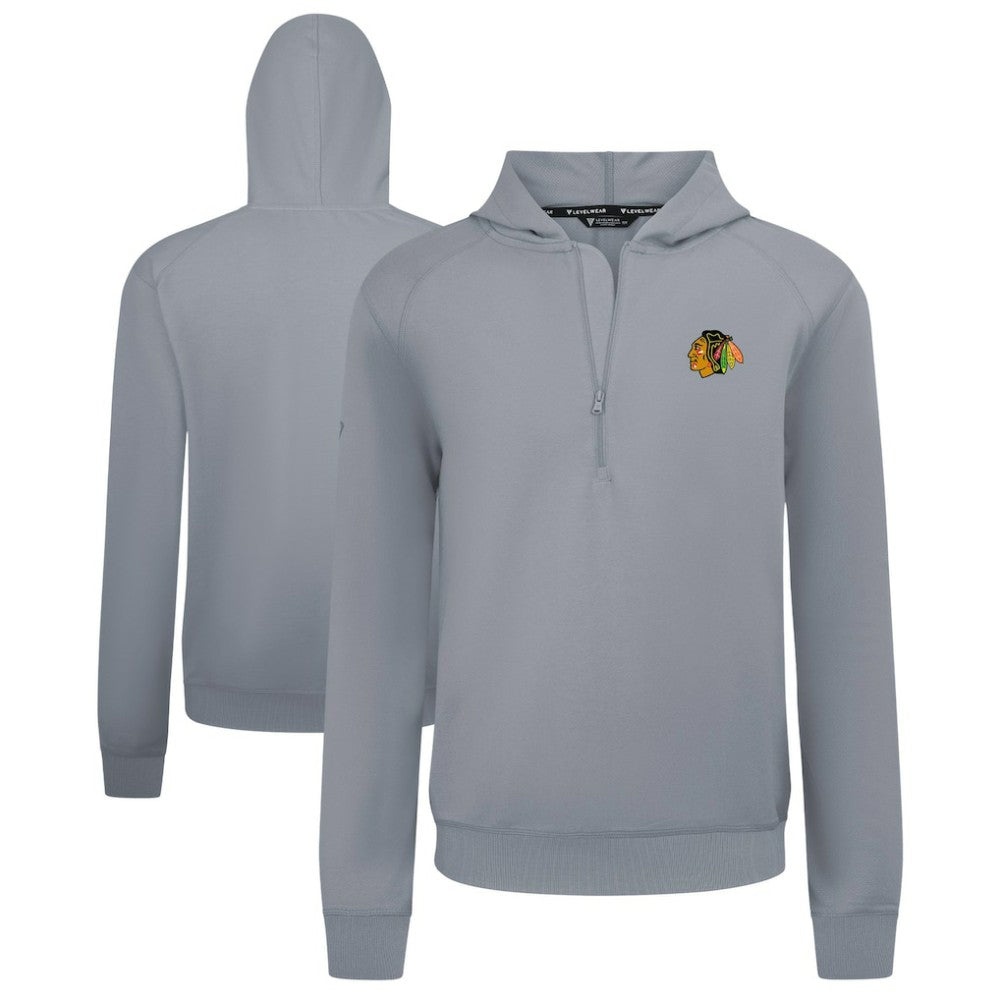 Chicago Blackhawks Levelwear Technic Quarter-Zip Pullover Hoodie On Sale