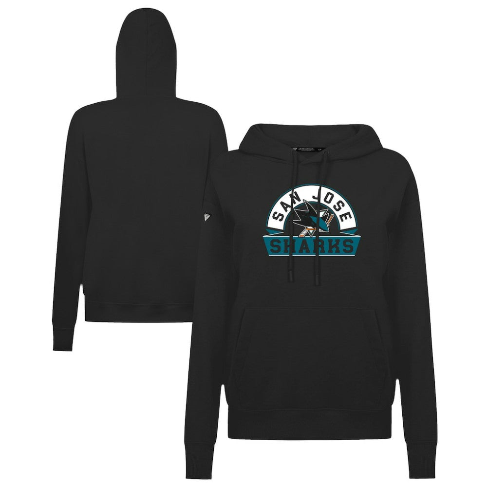 San Jose Sharks Levelwear Women's Adorn Banner Arch Pullover Hoodie Sale