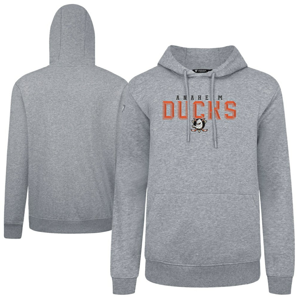 Anaheim Ducks Levelwear Podium Carve Pullover Hoodie On Sale