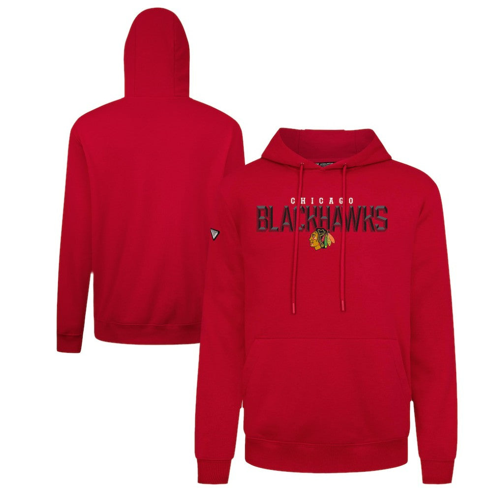 Chicago Blackhawks Levelwear Podium Carve Pullover Hoodie Online