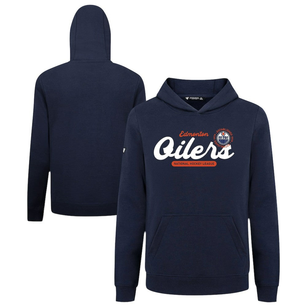 Edmonton Oilers Levelwear Youth Podium Monument Pullover Hoodie Discount