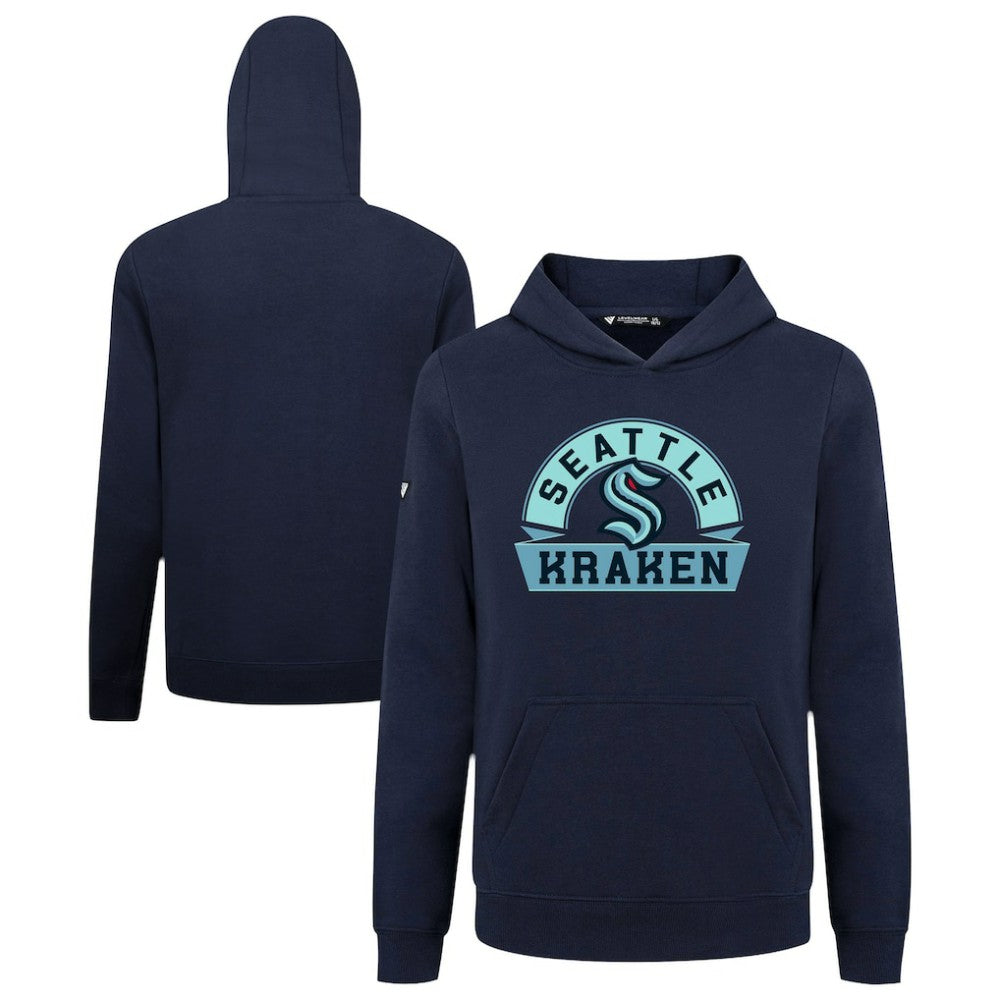 Seattle Kraken Levelwear Youth Podium Banner Arch Pullover Hoodie Online
