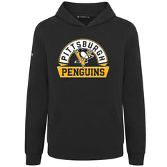 Pittsburgh Penguins Levelwear Youth Podium Banner Arch Pullover Hoodie Outlet