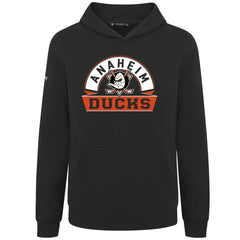 Anaheim Ducks Levelwear Youth Podium Banner Arch Pullover Hoodie On Sale