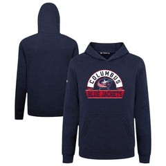 Columbus Blue Jackets Levelwear Youth Podium Banner Arch Pullover Hoodie Outlet