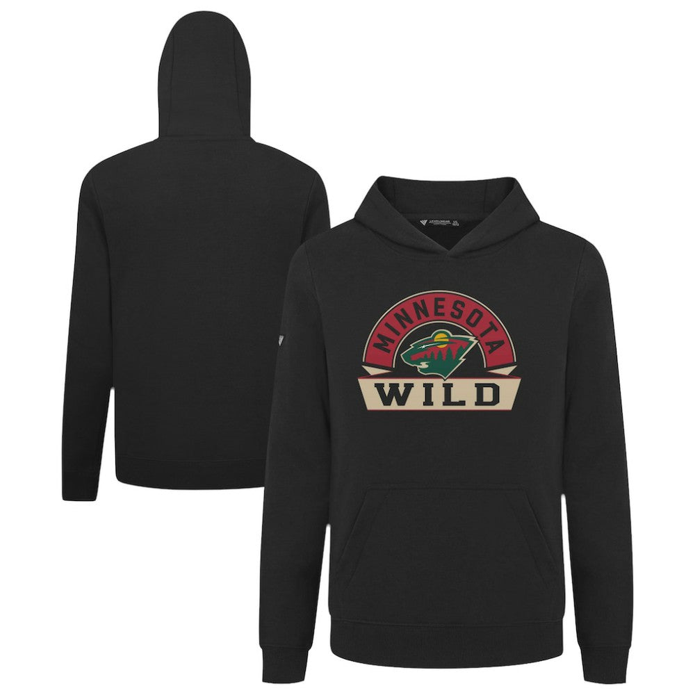 Minnesota Wild Levelwear Youth Podium Banner Arch Pullover Hoodie For Sale