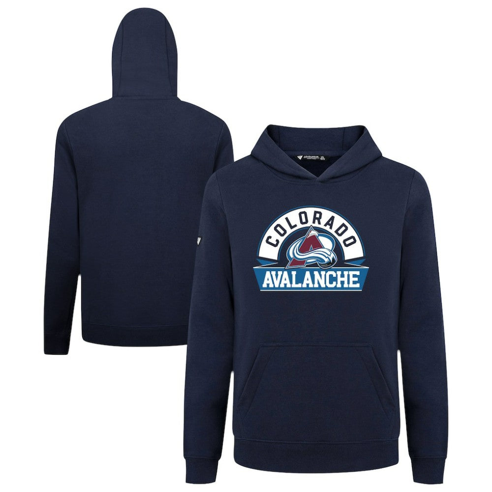 Colorado Avalanche Levelwear Youth Podium Banner Arch Pullover Hoodie Outlet