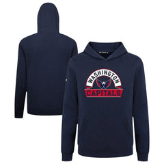 Washington Capitals Levelwear Youth Podium Banner Arch Pullover Hoodie Online