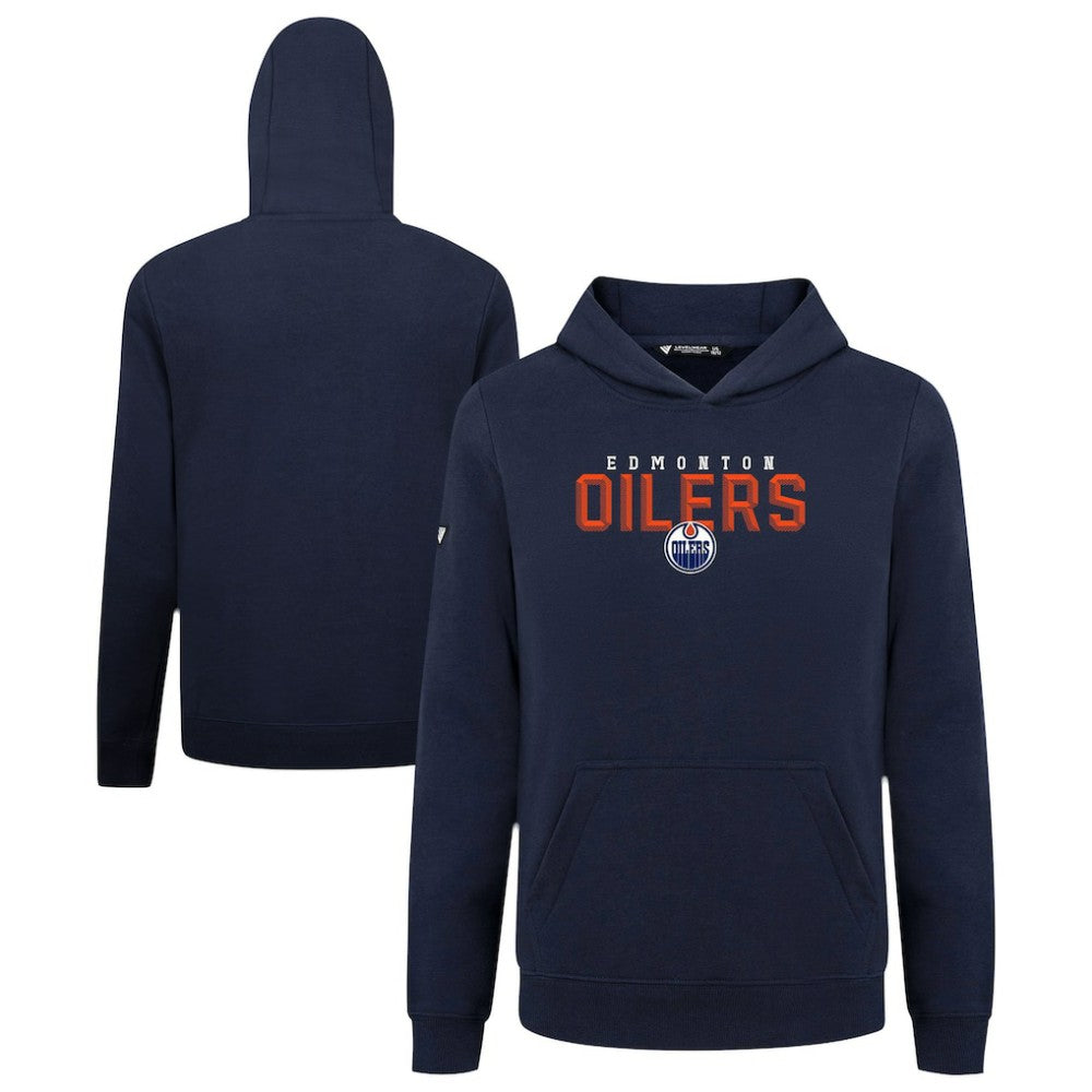 Edmonton Oilers Levelwear Youth Podium Carve Pullover Hoodie Discount