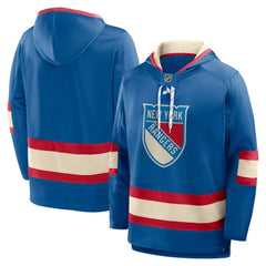 New York Rangers Fanatics 2026 NHL Winter Classic Lace Collar Hoodie On Sale