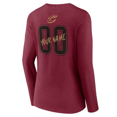 Cleveland Cavaliers Women's Hustle Custom Long Sleeve V-Neck T-Shirt sale Outlet