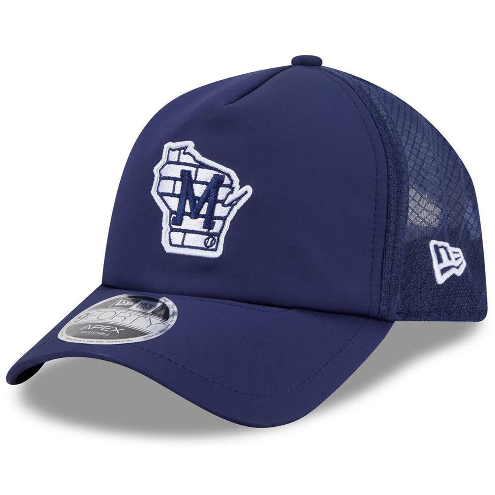 Milwaukee Brewers New Era 2026 Batting Practice Alternate Apex 9FORTY Adjustable Hat | MLB For sale