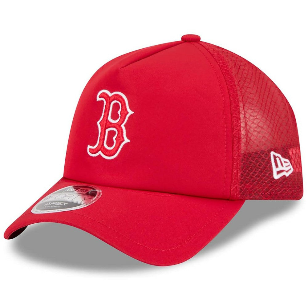 Boston Red Sox New Era 2026 Batting Practice Apex 9FORTY Adjustable Trucker Hat | MLB Near me