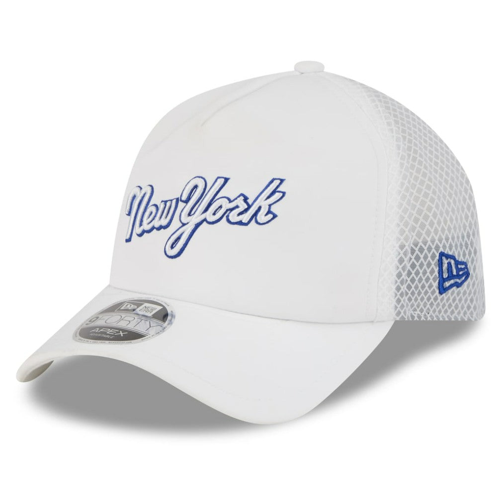 New York Mets New Era 2026 Batting Practice Apex 9FORTY Adjustable Trucker Hat | MLB Discount
