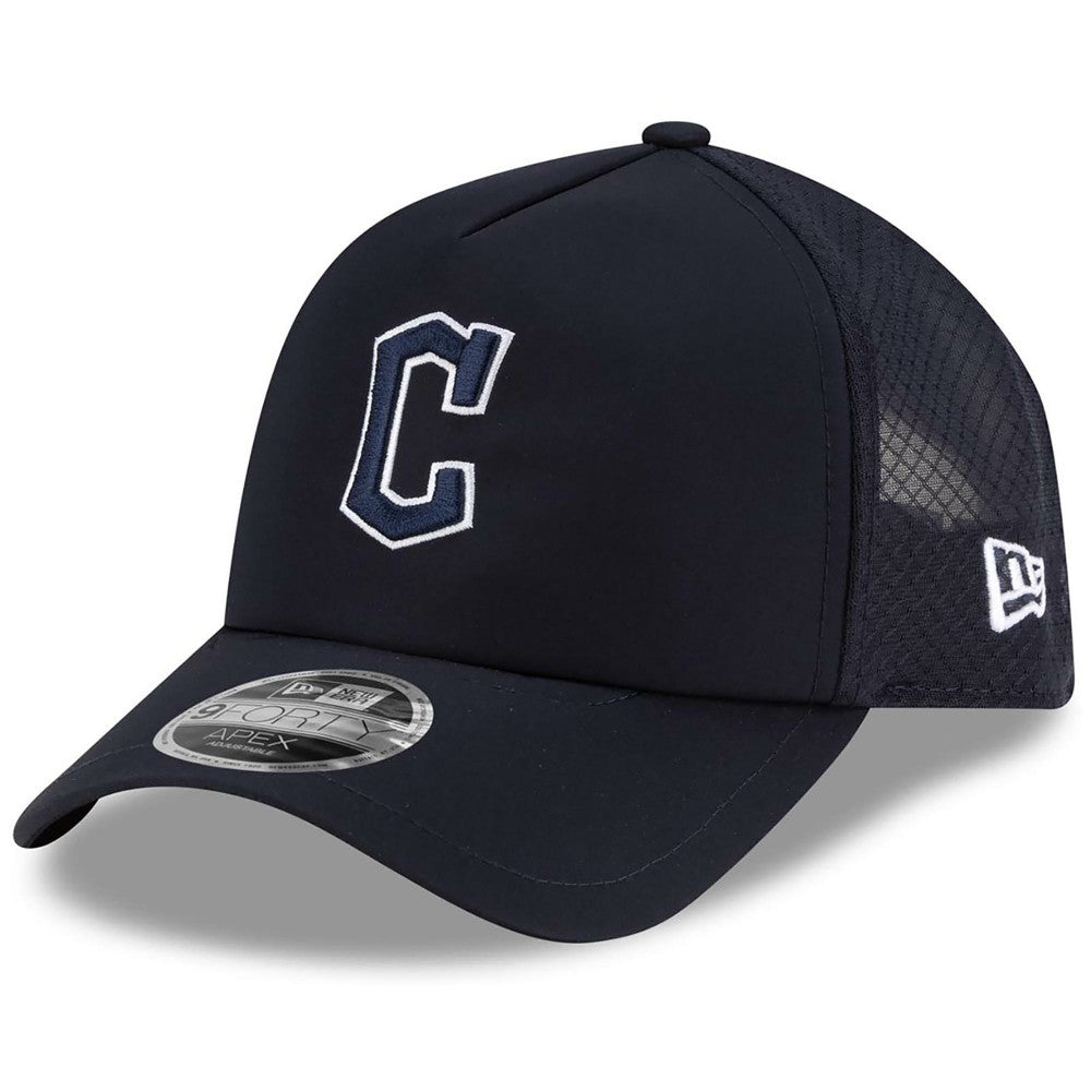 Cleveland Guardians New Era 2026 Batting Practice Apex 9FORTY Adjustable Trucker Hat | MLB Online