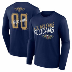 New Orleans Pelicans Hustle Custom Long Sleeve T-Shirt Discount