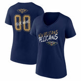 New Orleans Pelicans Women's Hustle Custom V-Neck T-Shirt Online