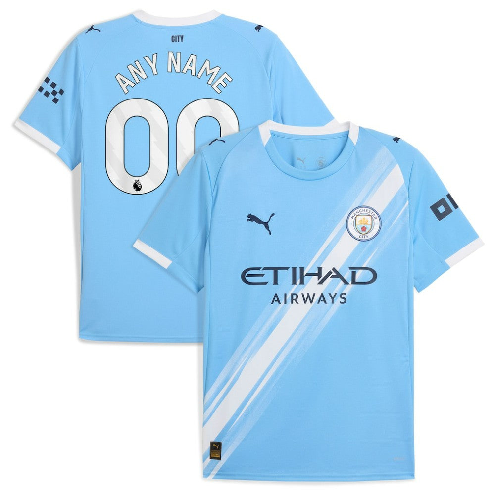 Manchester City 2025/26 Home Replica Custom Jersey Sky Blue - Puma