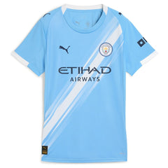 Manchester City Women's 2025/26 Home Replica Custom Jersey Sky Blue - Puma